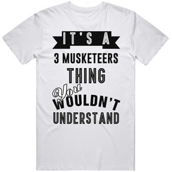 Its A 3 Musketeers Thing Wouldnt Understand Cool Retro Foodie Retro Graphic Unisex Cotton White Classic T Shirt