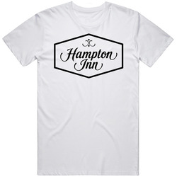 Hampton Inn Hotel Retro Graphic Unisex Cotton White Classic T Shirt