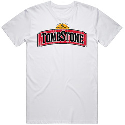 Tombstone Logo Popular Pizza Brand Food Company Fan Gift Retro Graphic Unisex Cotton White Classic T Shirt