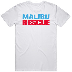 Malibu Rescue Netflix Television Series Fan Retro Graphic Unisex Cotton White Classic T Shirt