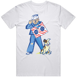Sailor Jack And Bingo Cracker Jack Snack Mascot Retro Graphic Unisex Cotton White Classic T Shirt