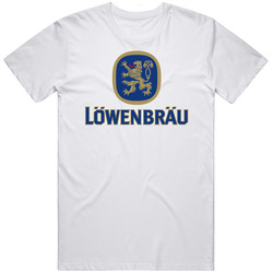 Lowenbrau Beer Cool Brewery Retro Brew Logo Retro Graphic Unisex Cotton White Classic T Shirt
