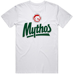 Mythos Greek Hellenic Brewery Beer Retro Graphic Unisex Cotton White Classic T Shirt