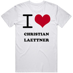 Christian Laettner I Heart Love Dallas Texas Sports Basketball Retro Graphic Unisex Cotton White Classic T Shirt