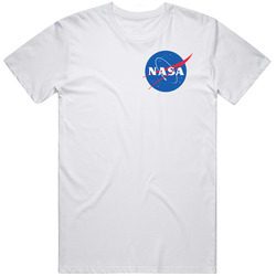 Nasa Tee Retro Graphic Unisex Cotton White Classic T Shirt