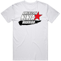 American Ninja Warrior Retro Graphic Unisex Cotton White Classic T Shirt American Ninja Warrior Retro Graphic Unisex Cotton White Classic T Shirt