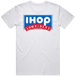 I Hop Lowriders B Retro Graphic Unisex Cotton White Classic T Shirt