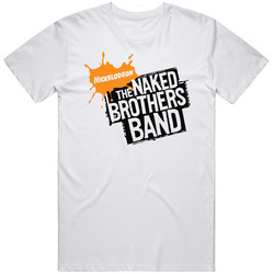 The Naked Brothers Band Nickelodeon Tv Show Fictional Band Retro Graphic Unisex Cotton White Classic T Shirt