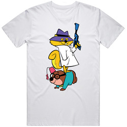 Secret Squirrel Retro Hanna Barbera Cartoon  Fan Retro Graphic Unisex Cotton White Classic T Shirt