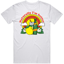 70s Naturally I'm Better Squirt Soda Deadstock Retro Graphic Unisex Cotton White Classic T Shirt