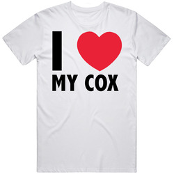 I Heart Luv Love My Cox Rowing Retro Graphic Unisex Cotton White Classic T Shirt