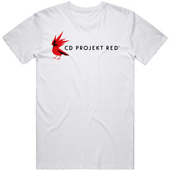Cd Projekt Red Logo Retro Graphic Unisex Cotton White Classic T Shirt