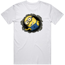 Despicable Me Minion T-Shirt White XS S M L XL 2XL 3XL 4XL Retro Graphic Unisex Cotton White Classic T Shirt