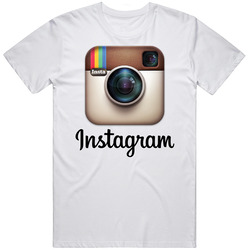 Instagram Retro Graphic Unisex Cotton White Classic T Shirt