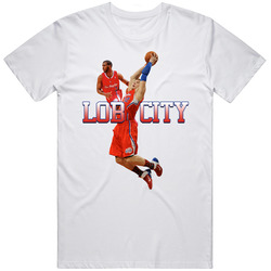 Lob City Retro Graphic Unisex Cotton White Classic T Shirt