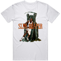 Slim Reaper Retro Graphic Unisex Cotton White Classic T Shirt