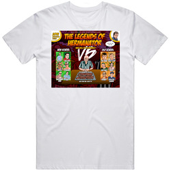 Hermanator Retro Graphic Unisex Cotton White Classic T Shirt