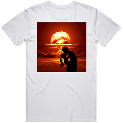Atomic Kiss Retro Graphic Unisex Cotton White Classic T Shirt