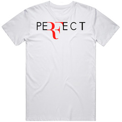 T-Shirt Rafael Nadal RF Roger Federer Tennis Perfect Tee Retro Graphic Unisex Cotton White Classic T Shirt
