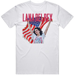 Lana Del Rey White Retro Graphic Unisex Cotton White Classic T Shirt