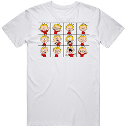 Calvin And Hobbes  13 Retro Graphic Unisex Cotton White Classic T Shirt