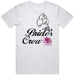 Brides Crew Wedding Retro Graphic Unisex Cotton White Classic T Shirt