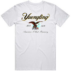 Yuengling And Sons Brewing Beer Company Retro Graphic Unisex Cotton White Classic T Shirt