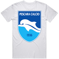 Pescara Soccer Football Serie A Calcio Italian Italy Retro Graphic Unisex Cotton White Classic T Shirt