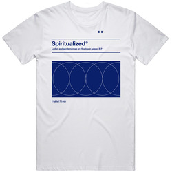 Ladies And Gentlemen We Are Floating In Space Spiritualized Retro Graphic Unisex Cotton White Classic T Shirt