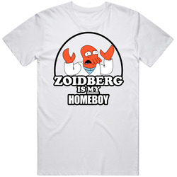Zoidberg Futurama Homeboy Retro Graphic Unisex Cotton White Classic T Shirt