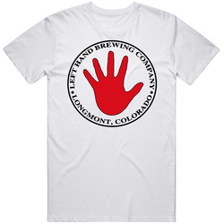Left Hand Beer Logo Classic Retro Graphic Unisex Cotton White Classic T Shirt