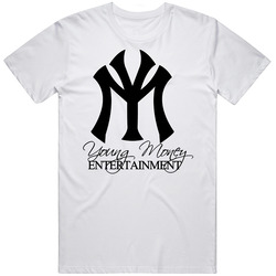 Young Money Entertainment Retro Graphic Unisex Cotton White Classic T Shirt