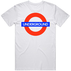 London Underground Tee Retro Graphic Unisex Cotton White Classic T Shirt