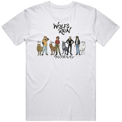 Wolfs Rain Anime Retro Graphic Unisex Cotton White Classic T Shirt