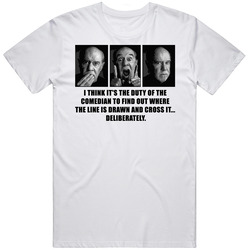 George Carlin Tribute Comedian Quote Retro Graphic Unisex Cotton White Classic T Shirt