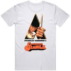 Clockwork Orange Movie Retro Graphic Unisex Cotton White Classic T Shirt