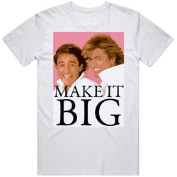 Wham Pop Retro Graphic Unisex Cotton White Classic T Shirt
