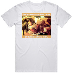 Floyd Don't condescend Pitt True Romance funny DARYL Retro Graphic Unisex Cotton White Classic T Shirt