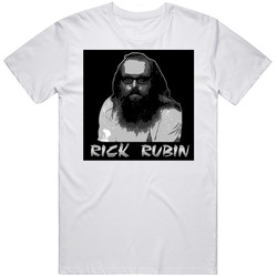 Rick Rubin Rock Hip Hop Emo Country DARYL Retro Graphic Unisex Cotton White Classic T Shirt