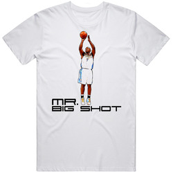 Chauncey Billups Mr Big Shot Retro Graphic Unisex Cotton White Classic T Shirt