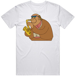 Bleeding Gums Murphy Simpsons Retro Graphic Unisex Cotton White Classic T Shirt