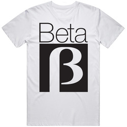 Beta Max Retro Graphic Unisex Cotton White Classic T Shirt