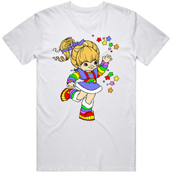Rainbow Bright Cartoon Tv Show 80s Retro Retro Graphic Unisex Cotton White Classic T Shirt