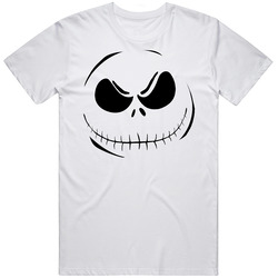 A Nightmare Before Christmas Jack O Lantern Retro Graphic Unisex Cotton White Classic T Shirt