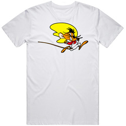 Speedy Gonzales Classic Cartoon Retro Graphic Unisex Cotton White Classic T Shirt