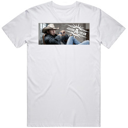 Jason Aldean Country Big Green Tractor Retro Graphic Unisex Cotton White Classic T Shirt