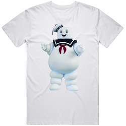Stay Puft Marshmallow Man Ghostbusters Retro Graphic Unisex Cotton White Classic T Shirt