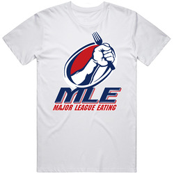 Major League Eating Retro Graphic Unisex Cotton White Classic T Shirt