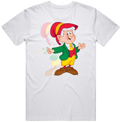 Keebler Elf Cookie Mascot Retro Graphic Unisex Cotton White Classic T Shirt