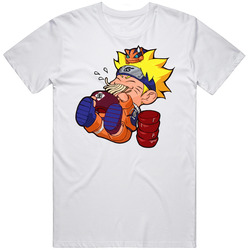 Naruto Ramen Bowl Anime Retro Graphic Unisex Cotton White Classic T Shirt